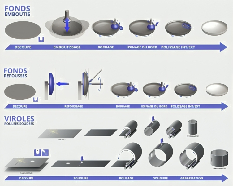 schema fabrication fonds viroles